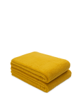 2 pack bundle of organic bath sheets in desert - mustard yellow by Takasa