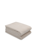2 pack bundle of organic bath sheets in natural undyed cotton - by Takasa