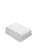 2 pack bundle of organic bath sheets in white - by Takasa