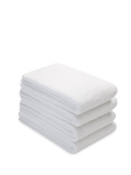 4 pack bundle of organic bath sheets in white - by Takasa