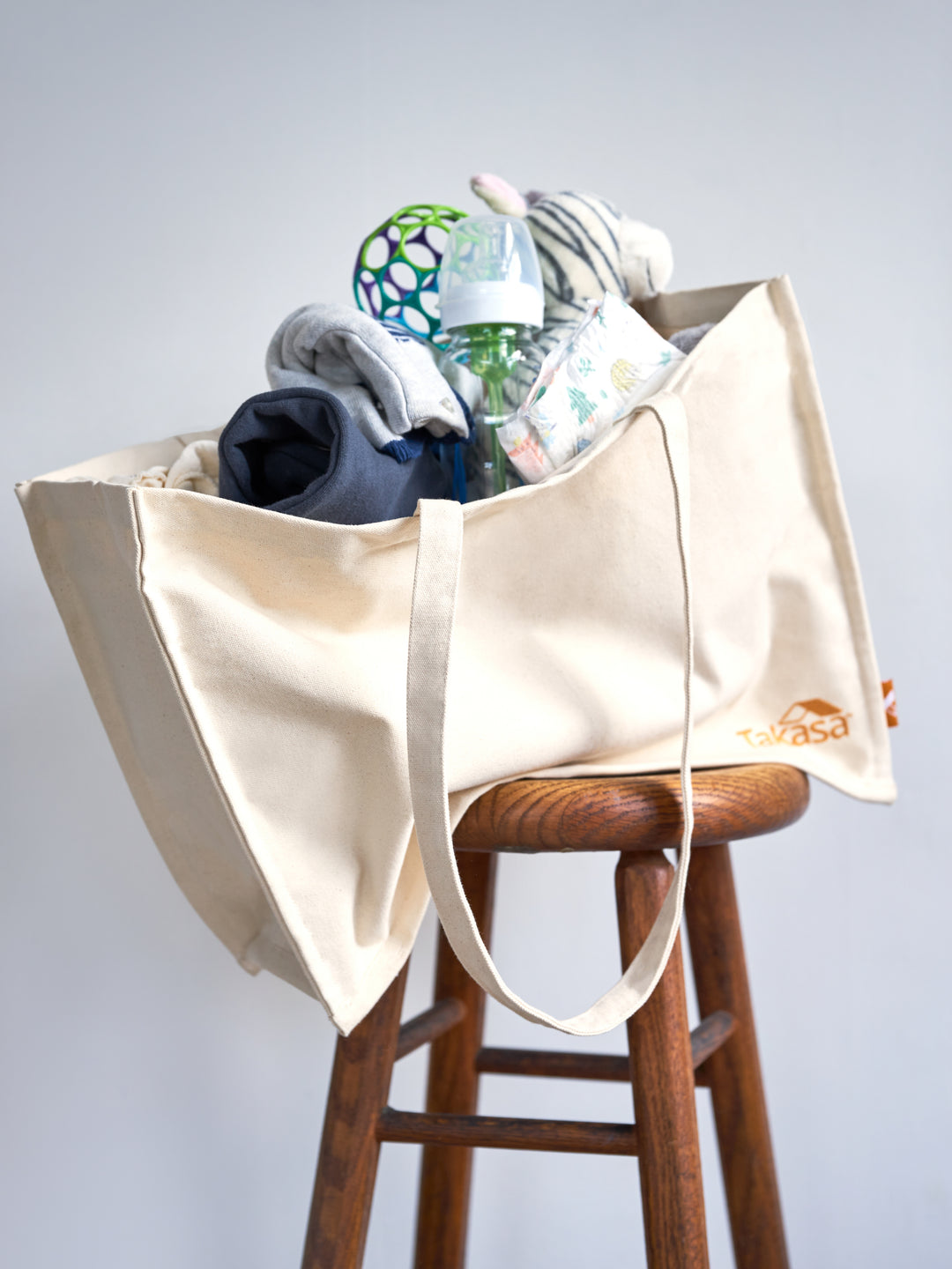 Organic Canvas Shopping Tote Bag - Takasa